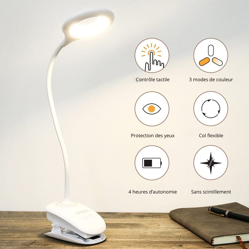 Lampe de lecture à pince