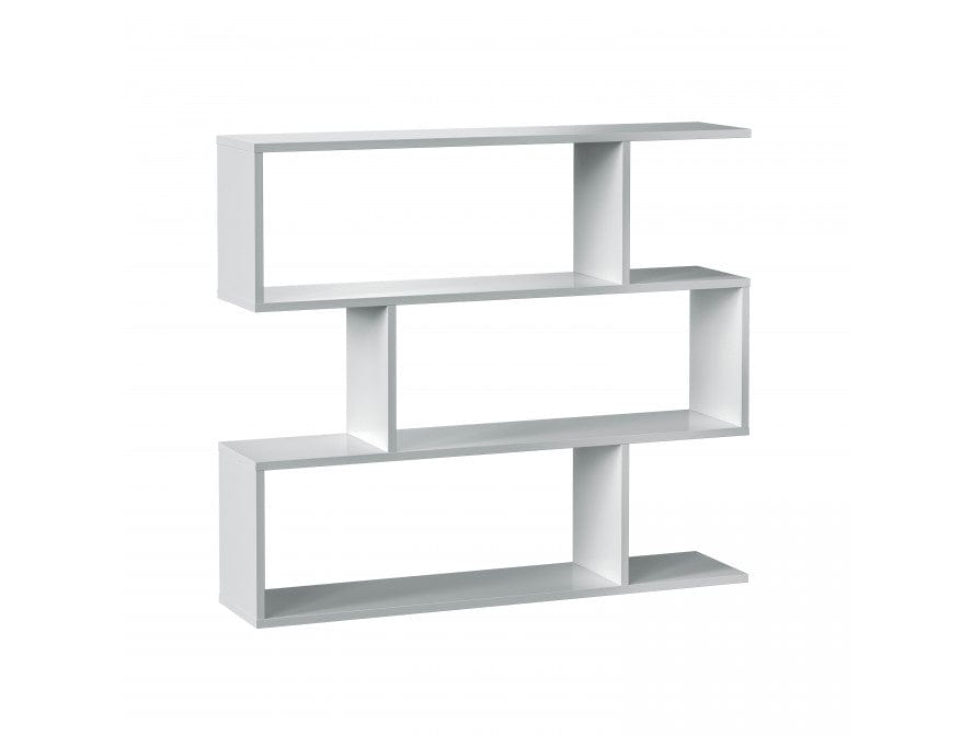 lecture-facile Blanc brillant Bibliothèque basse