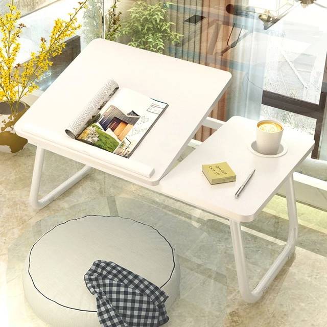 lecture-facile Bureau de lit Bureau portable blanc