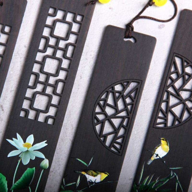 lecture-facile Coffret marque-pages bois avec coloration