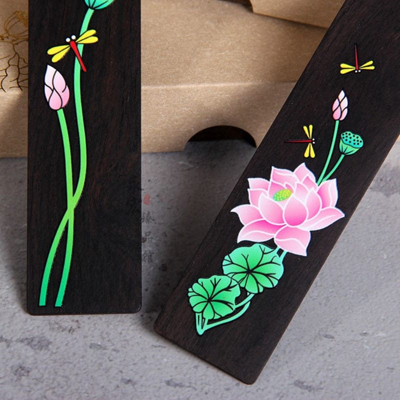 lecture-facile Coffret marque-pages bois avec coloration