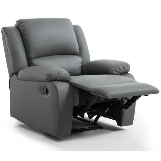 lecture-facile Gris Fauteuil de lecture en simili cuir