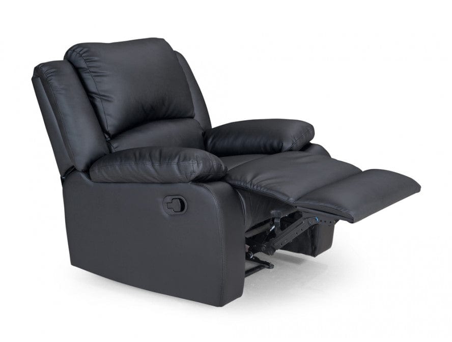 lecture-facile Noir Fauteuil de lecture en simili cuir