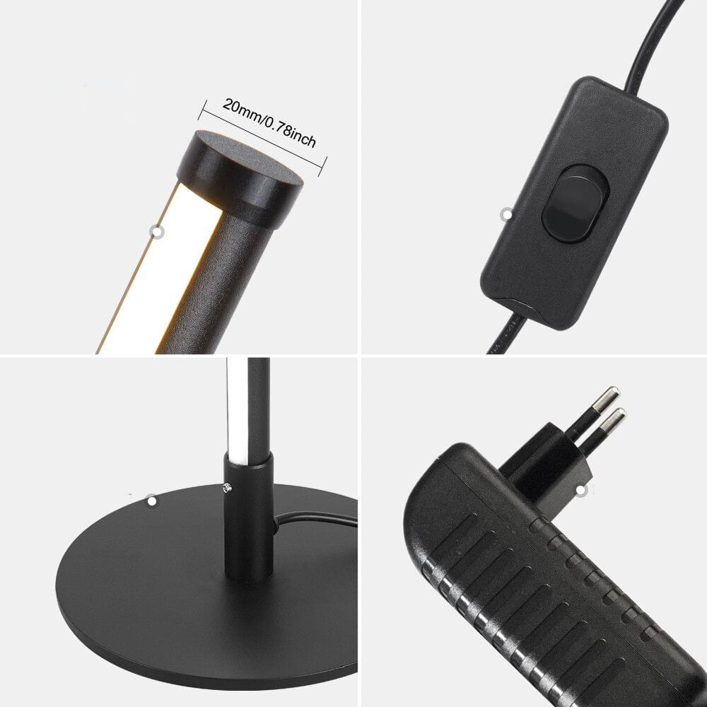 Lampe de chevet LED Noire