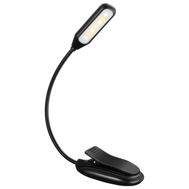 lecture-facile Lampe Noir Lampe de lecture à pince