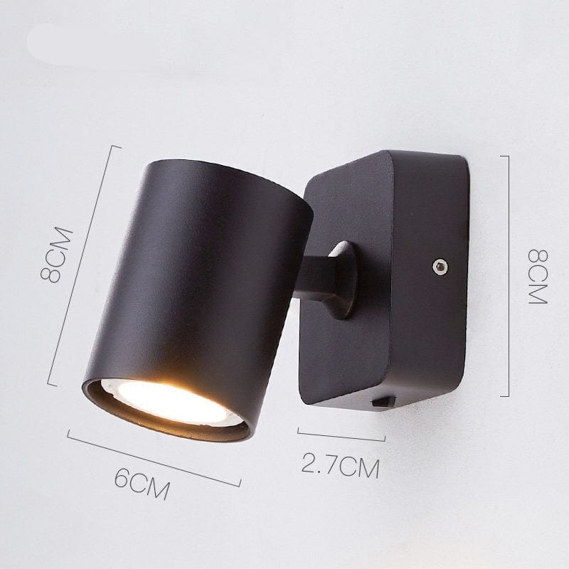 lecture-facile Noir / Blanc chaud Lampe tête de lit