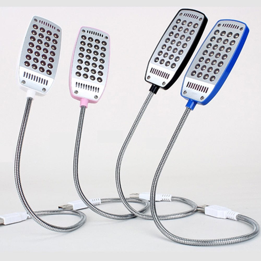 lecture-facile Blanc naturel / Noir Lampe USB 28 Led