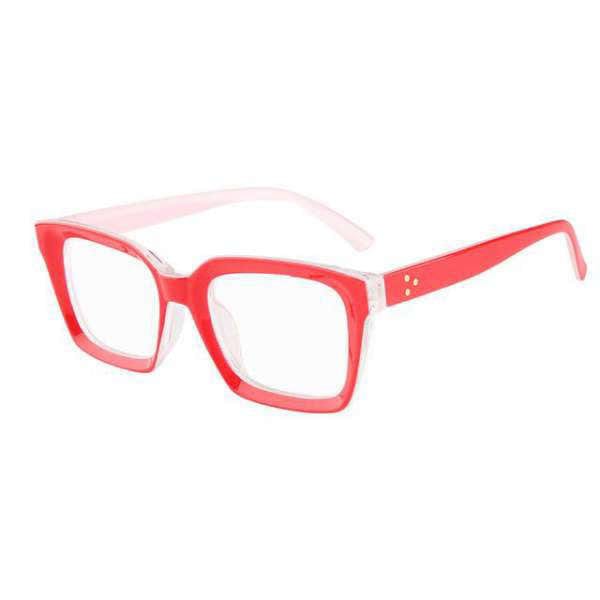 lecture-facile Lunettes +1.00 / Rouge et Blanc Lunettes de Lecture<br /> Grossissantes