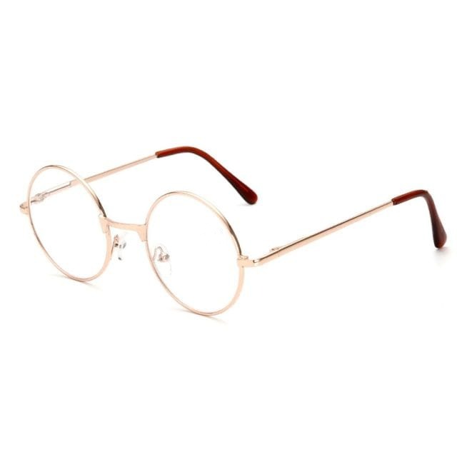 lecture-facile Lunettes +100 / Doré Lunettes rondes dorées