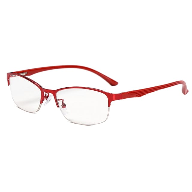lecture-facile Lunettes +100 / Rouge Lunettes rouge en métal