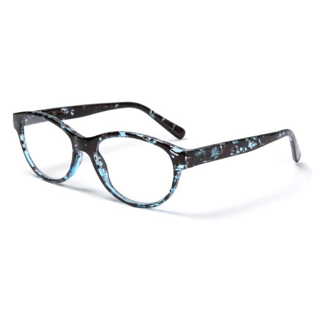 lecture-facile Lunettes +100 / Bleu Lunettes tachetées