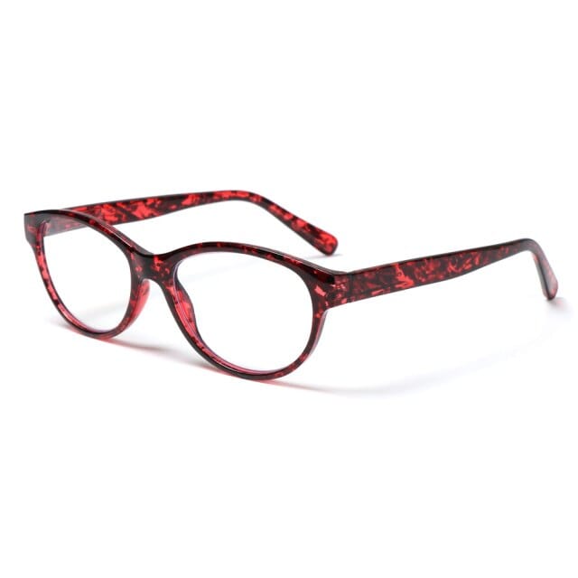 lecture-facile Lunettes +100 / Rouge Lunettes tachetées