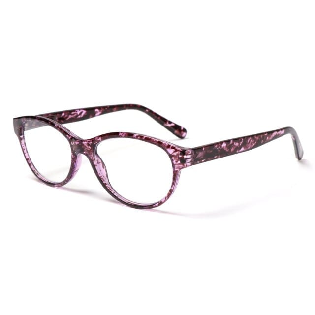 lecture-facile Lunettes +100 / Violet Lunettes tachetées