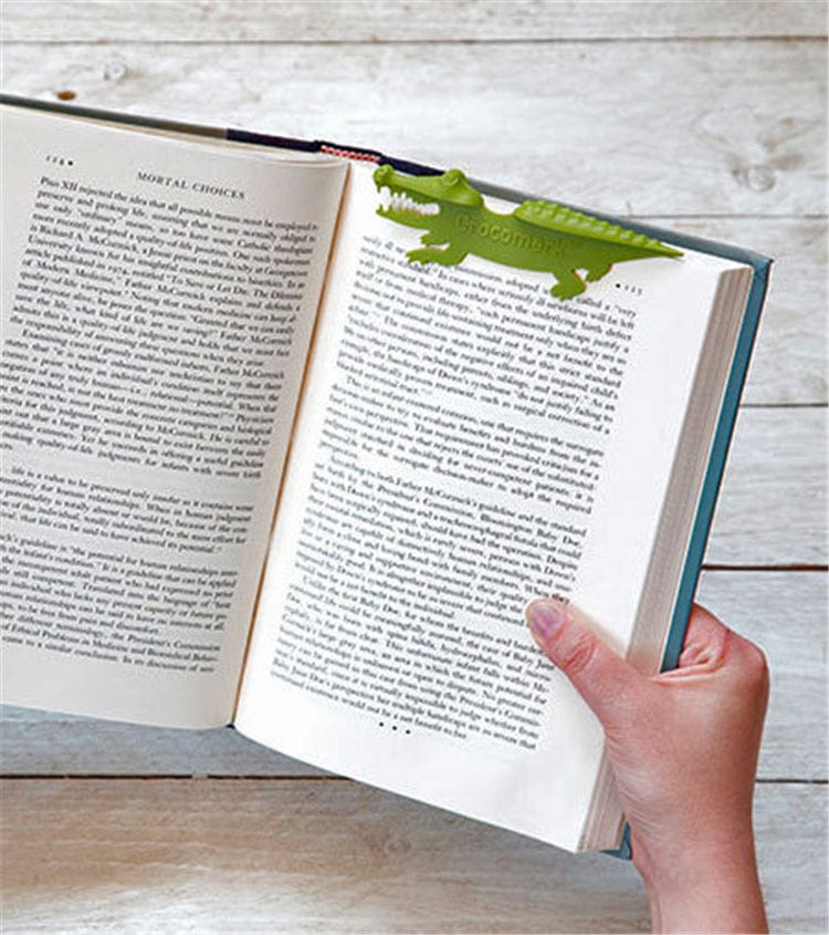 lecture-facile Marque-page crocodile