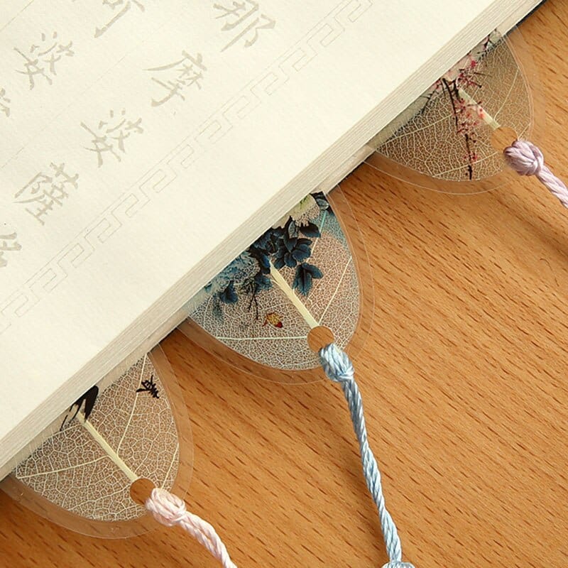 lecture-facile Marque-page Marque page feuille japonaise