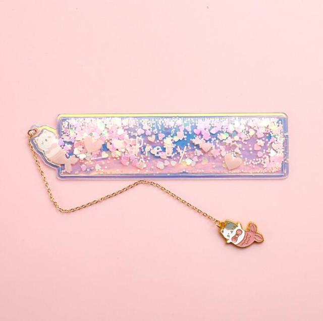 lecture-facile Marque-page Rose Marque page Kawaii Poisson Chat