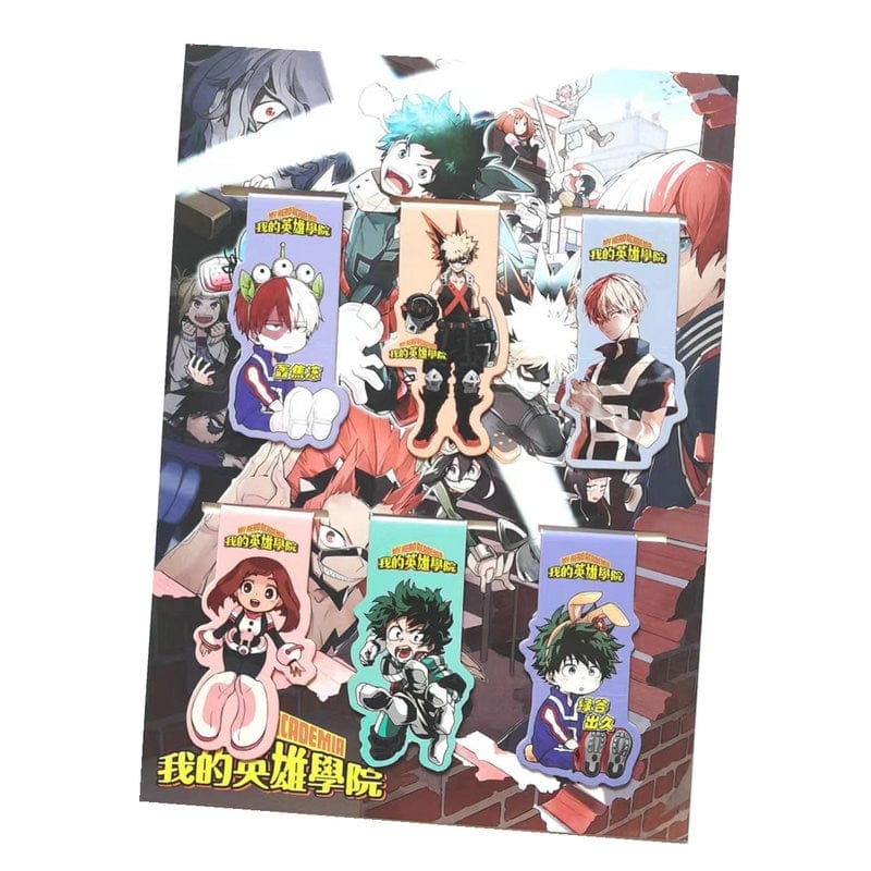 lecture-facile Marque-page My Hero Academia (Lot de 6)