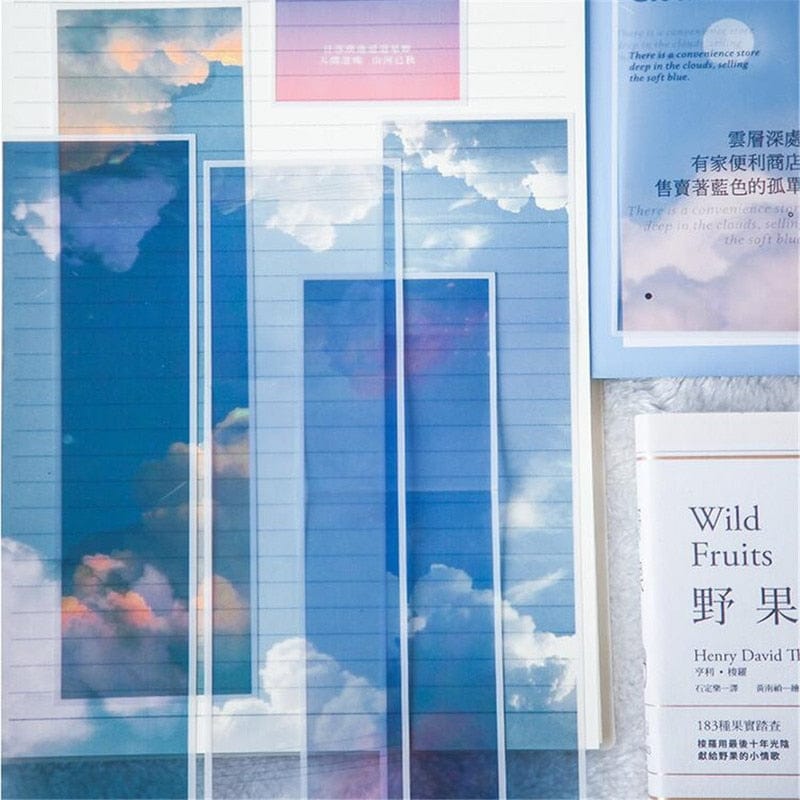 lecture-facile Marque-Page Nuage Bleu Transparent
