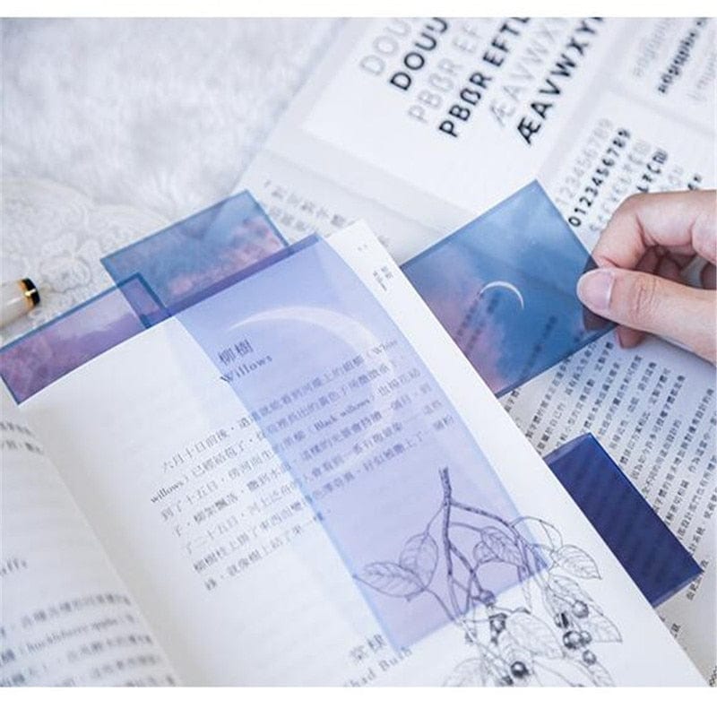 lecture-facile Marque-Page Nuage Bleu Transparent