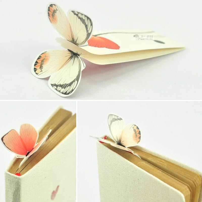 lecture-facile Marque-Page Papillon 3D en Papier