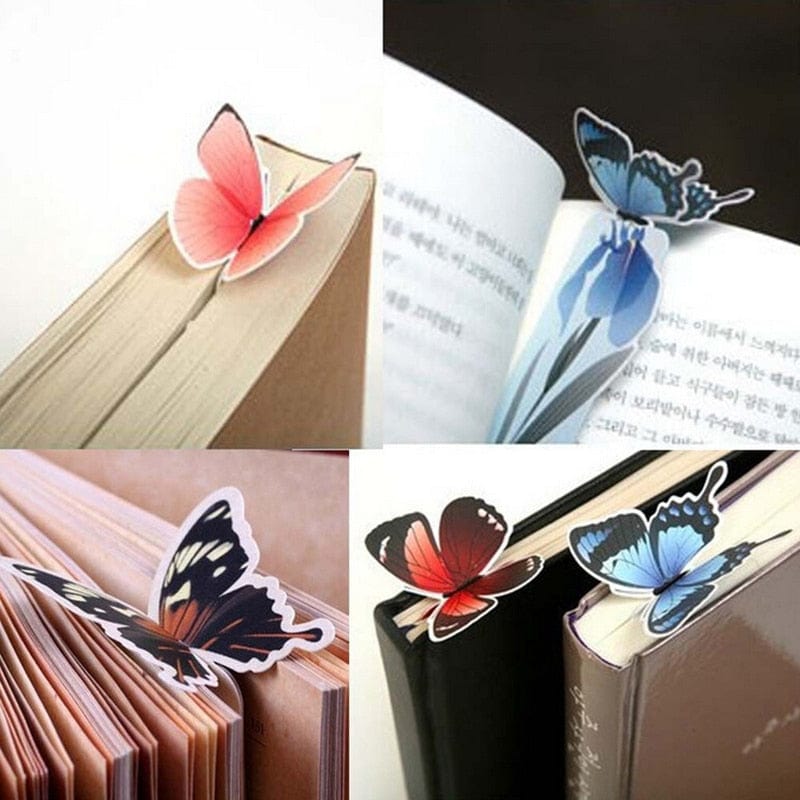 lecture-facile Marque-Page Papillon 3D en Papier