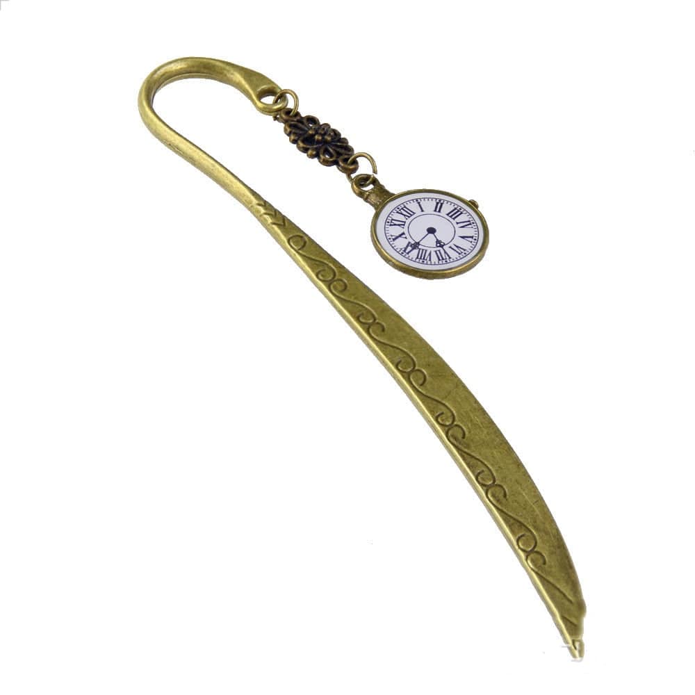 lecture-facile Marque-page pendentif horloge