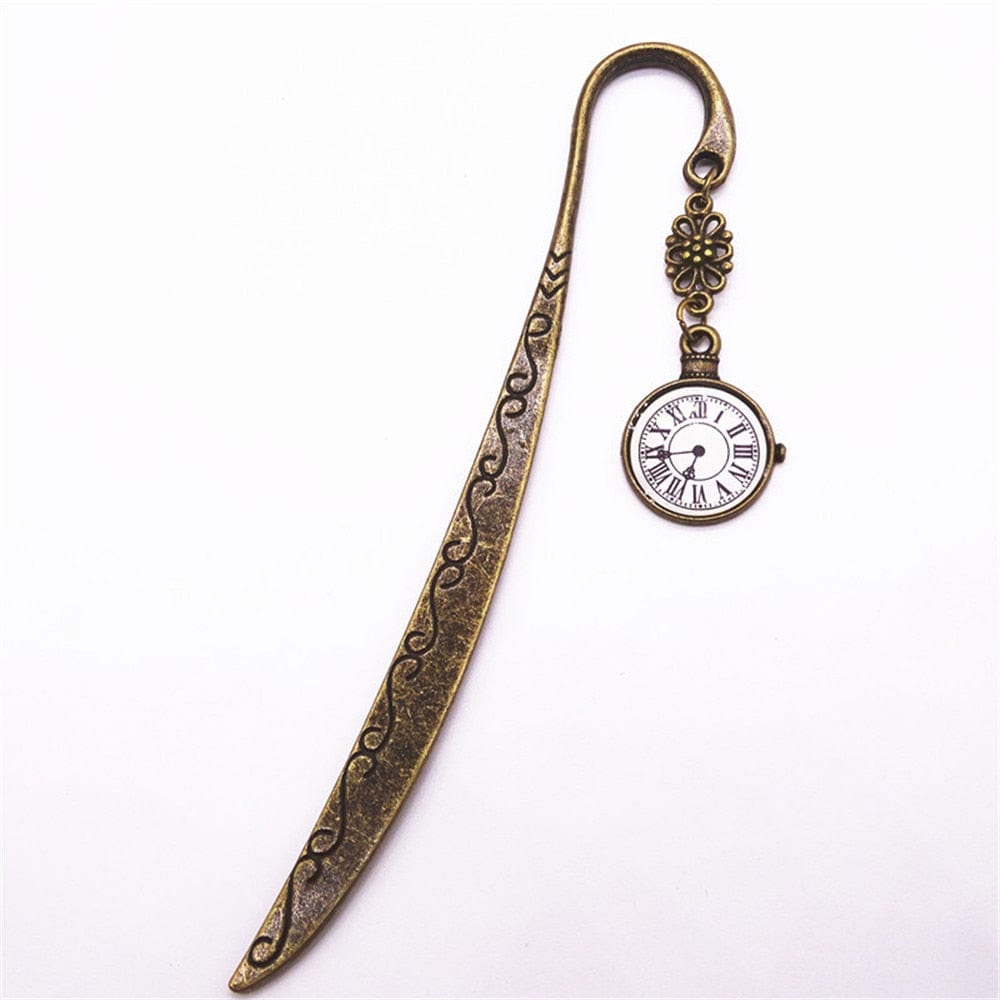 lecture-facile Marque-page pendentif horloge