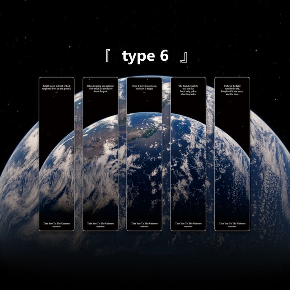 lecture-facile type 6 Marque-page photographie lune et terre
