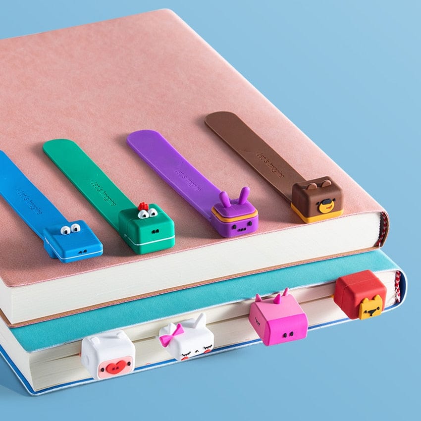 lecture-facile Marque Page Pixel Art en 3D (animaux : Lapin, Crocodile, Ours …)