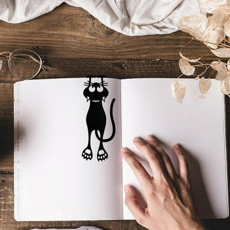 lecture-facile Marque-Page Rigolo Chat Noir