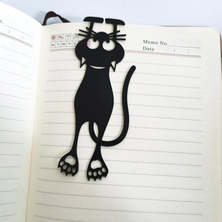 lecture-facile Marque-Page Rigolo Chat Noir