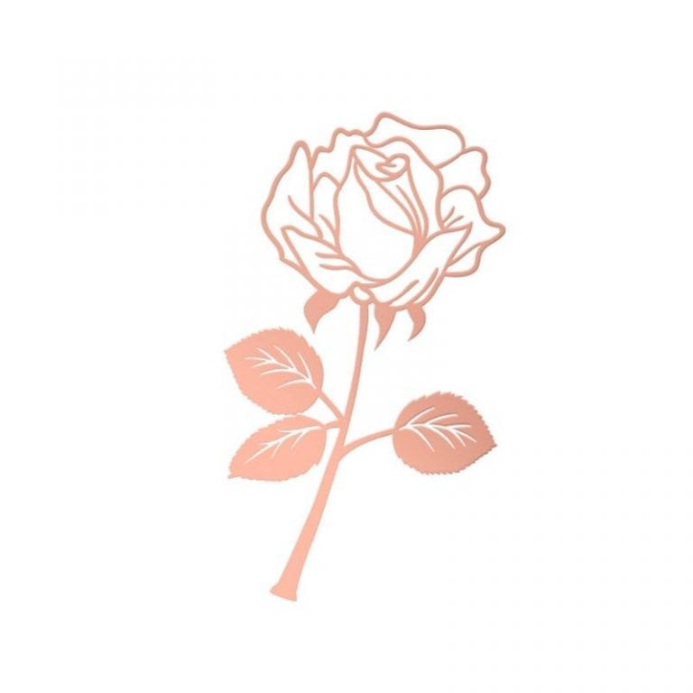 lecture-facile Marque-page rose en métal