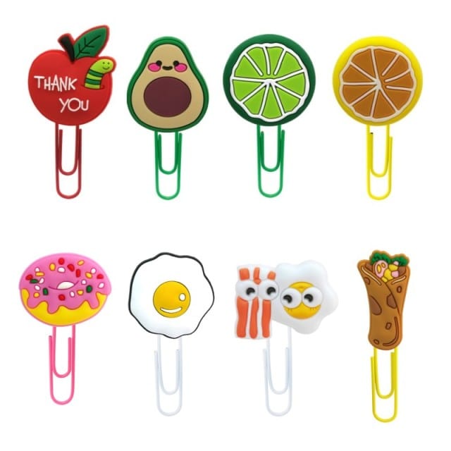 lecture-facile Marque-page Pack food Marque page trombone nourriture