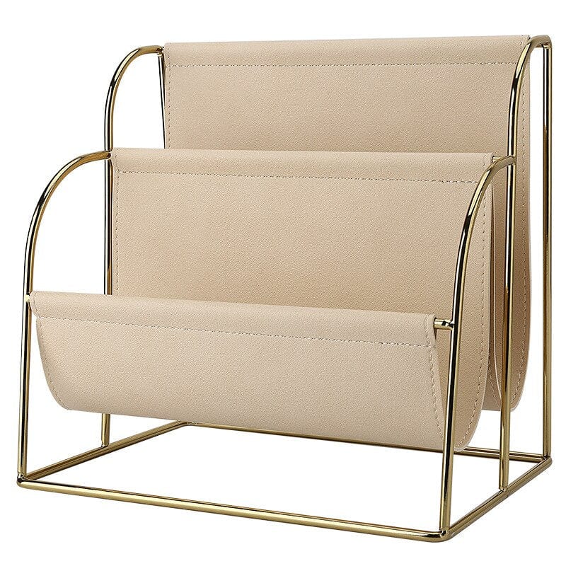 lecture-facile Porte revue Beige Porte revue decoratif