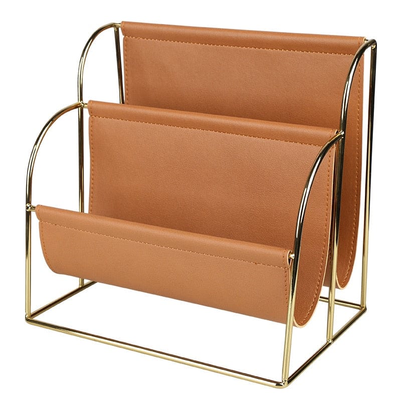 lecture-facile Porte revue Marron Porte revue decoratif