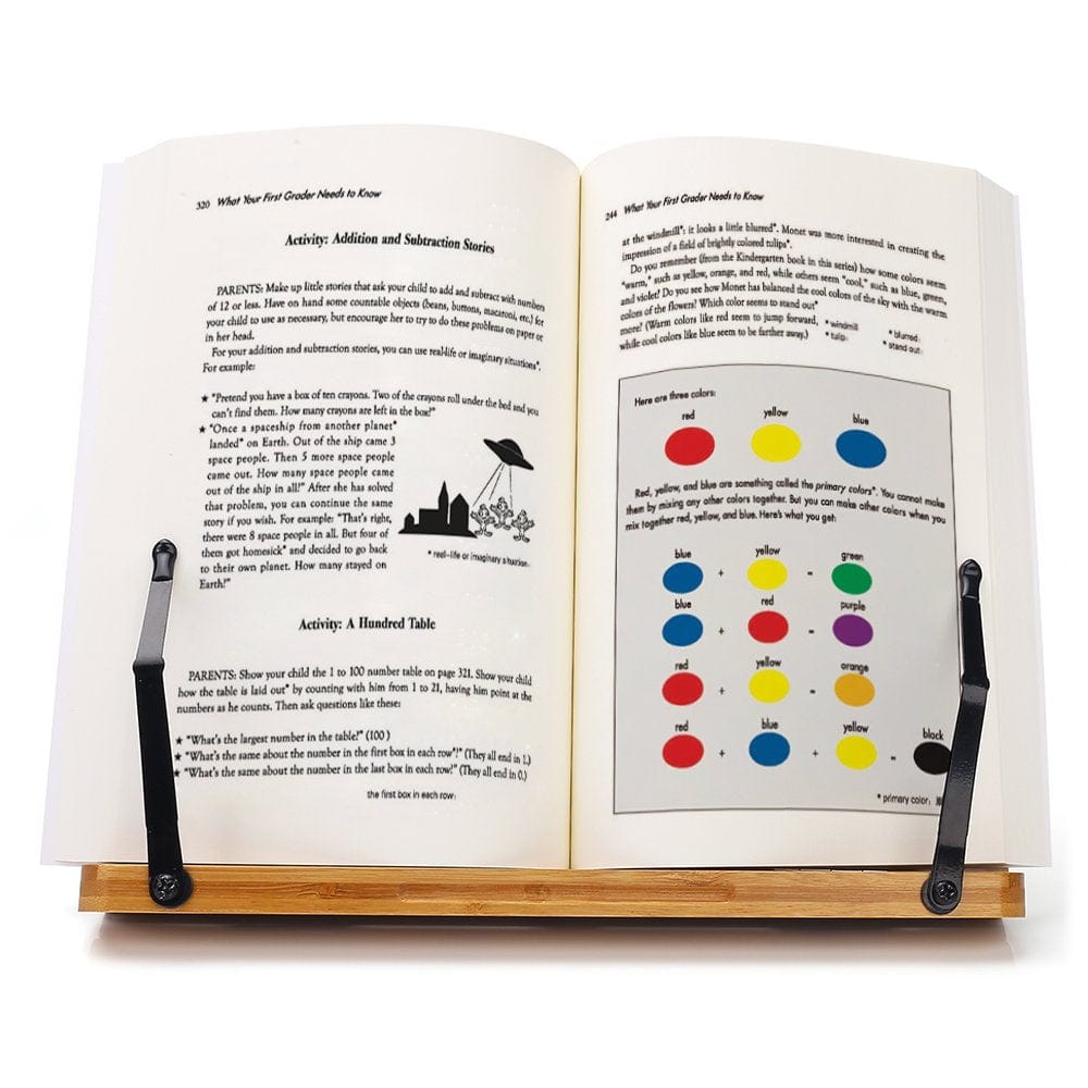 lecture-facile Porte-livre Support de livre géométrique en bois