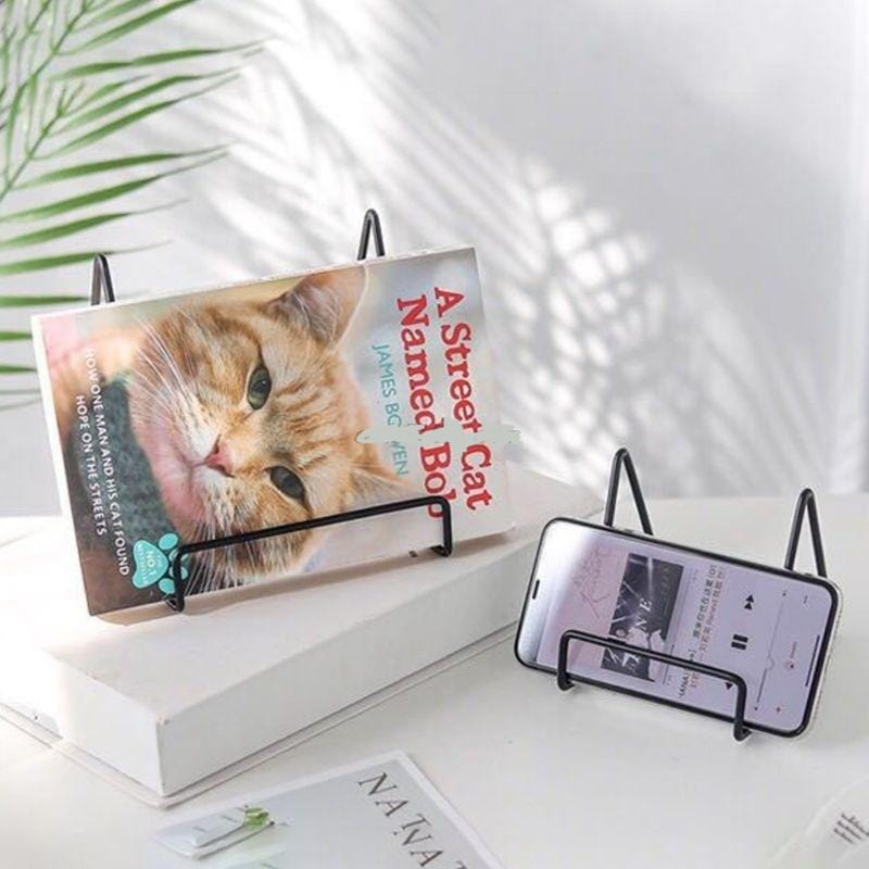 lecture-facile Porte-livre Support géométrique en métal