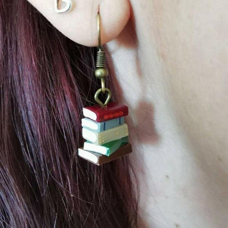 Boucles d'oreilles livres