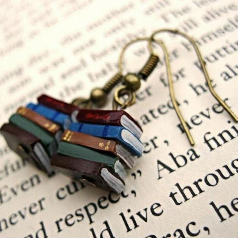 Boucles d'oreilles livres