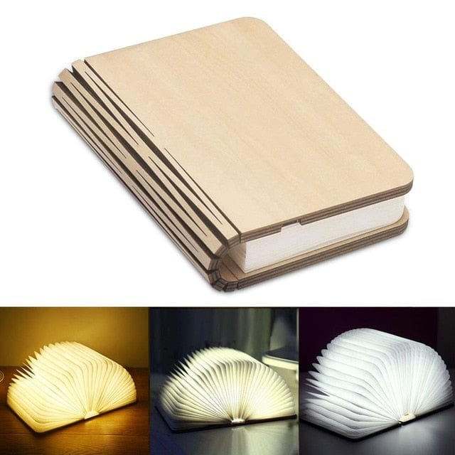 lecture-facile Blanc / S 10x8x2cm Lampe livre décoration