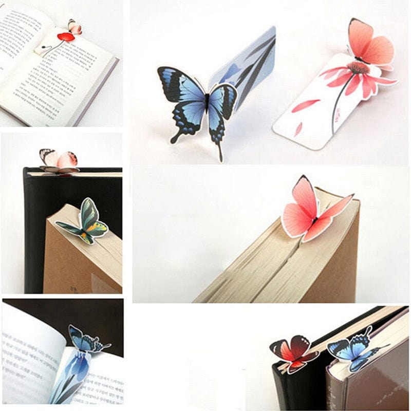 lecture-facile Marque-Page Papillon 3D en Papier