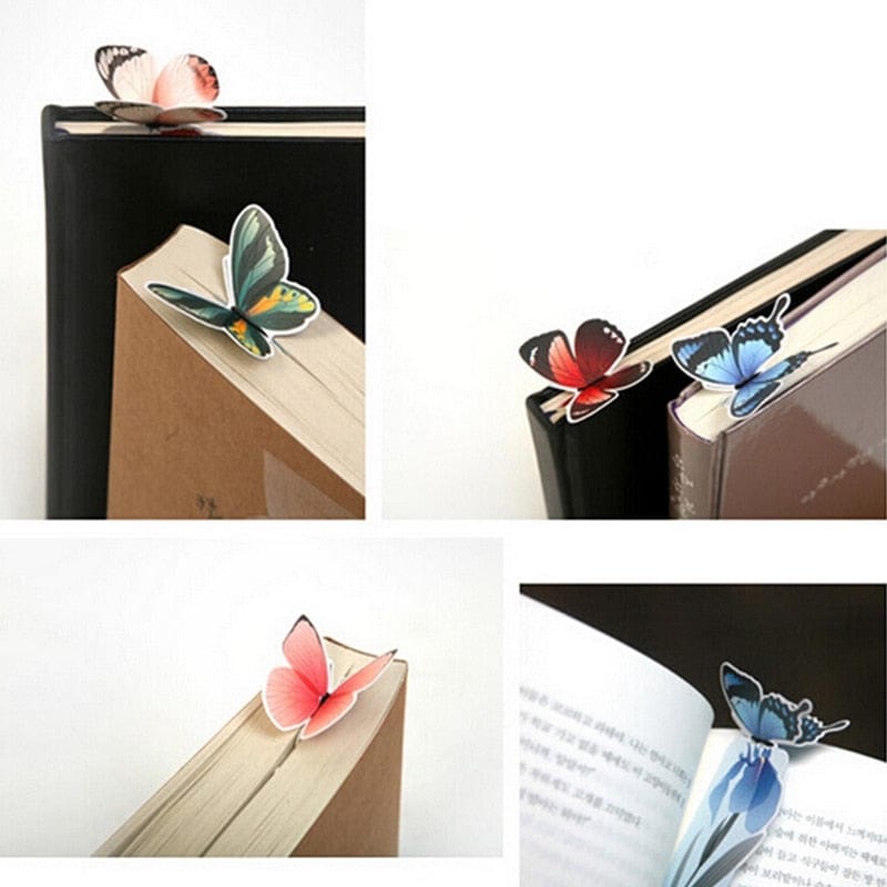 lecture-facile Marque-Page Papillon 3D en Papier