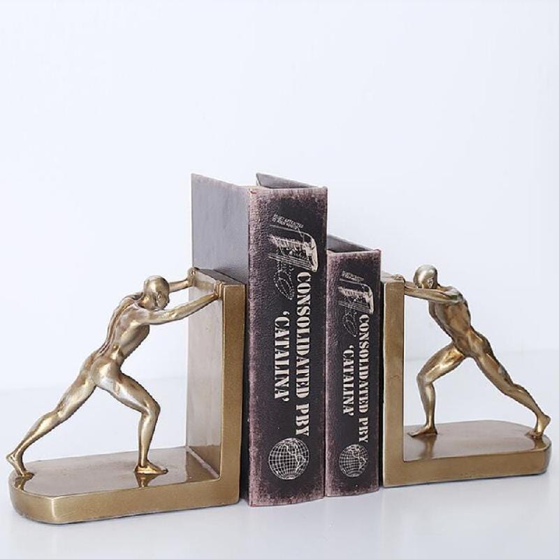 lecture-facile Serre-livre Serre livre sculpture homme