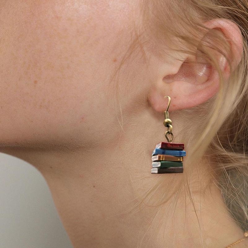 Boucles d'oreilles livres